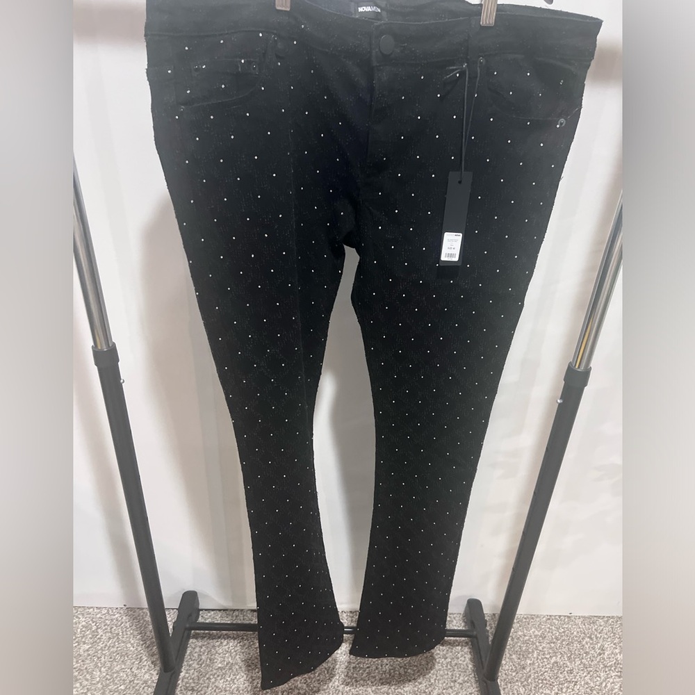 Fashion Nova - Jeweled Stacked Jeans